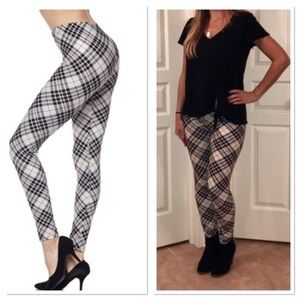 🍁Tartan Print Leggings